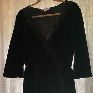 Black Velvet Romper
